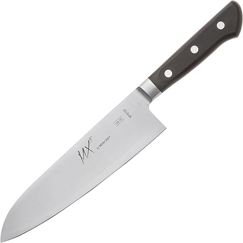 Miniatura 8 de Mercer Culinary MX3 Premium San Mai VG-10 - Cuchillo de chef Gyuto con hoja de núcleo de acero 11811in 11 45 pulgadas