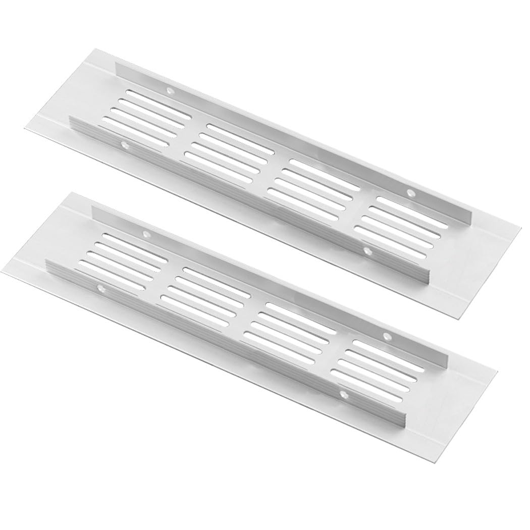 Ventilatierooster, 150 x 150 mm aluminiumlegering ventilatie ventilatierooster afdekking, moderne minimalistische kasten kledingkast schoenenkast accessoire (150 x 400 mm