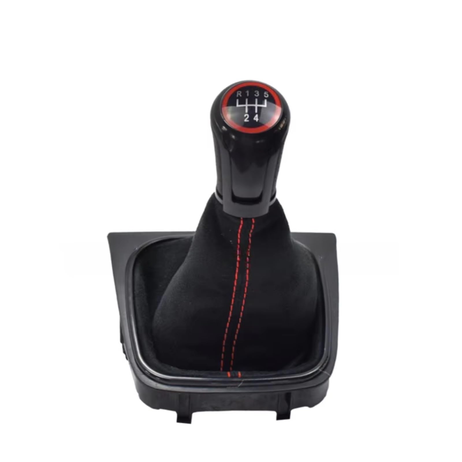 FRYUIQX Gear Lever Replacement Compatible with Golf 5 MK5 for Golf 6 MK6 for Jetta 5 A5 MK5 for Scirocco Gear Shift Knob with Boot Case 56 Speed