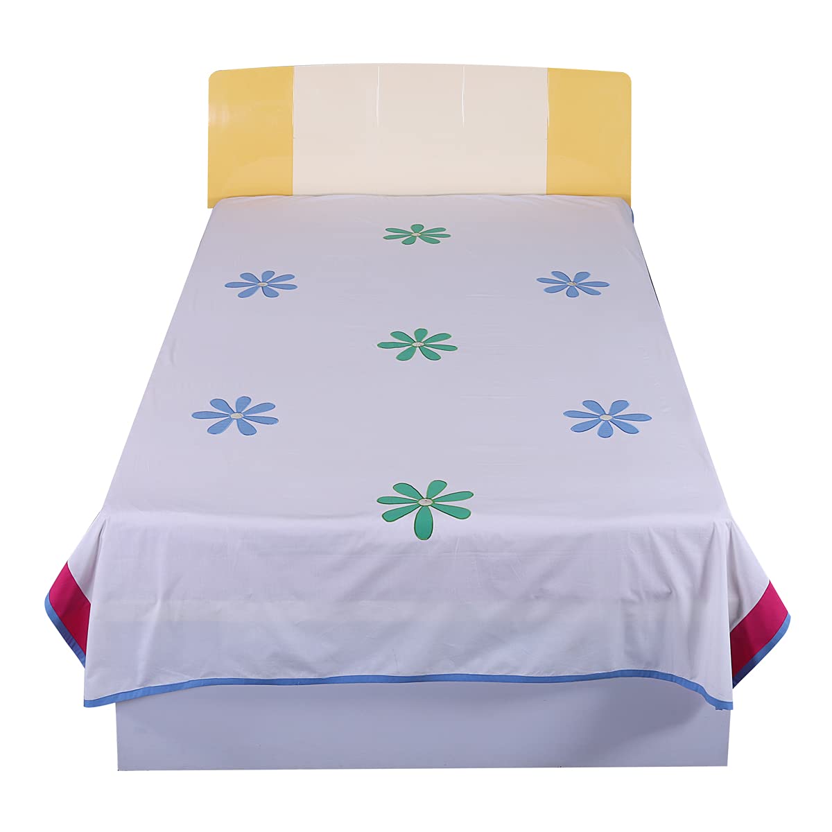 Hugs N Rugs Trendy Home Décor Embroidery Elegant Design Patch Work 3 Pcs Bedding Set for Girls & Boys - 200TC 3