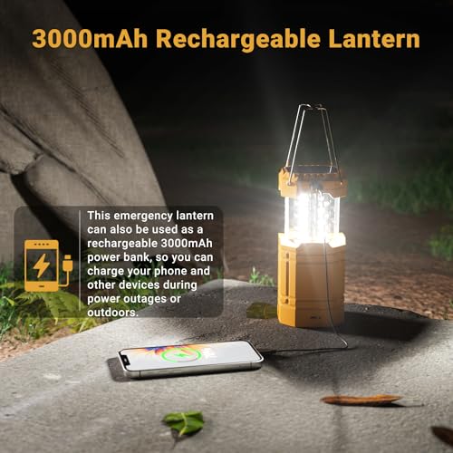 Lanterne camping rechargeable ROCAM avec 3 méthodes de charge - 5