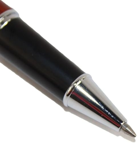 Miniatura 3 de Gullor Noble Jinhao 8802 bolígrafo de madera roja con tapa negra