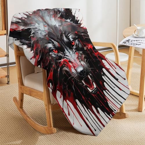 Manta de lobo para noches de invierno y tardes de sofá acogedoras 5