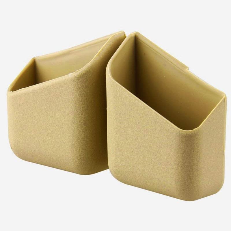 Autofetch Car Multipurpose Pillar Storage Pocket Holder Box (Beige) (Set of 2) Compatible With Toyota Innova (2005-2016)