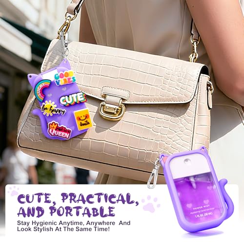 Funda de silicona para Touchland 30 ml con charms y llavero miniatura 4
