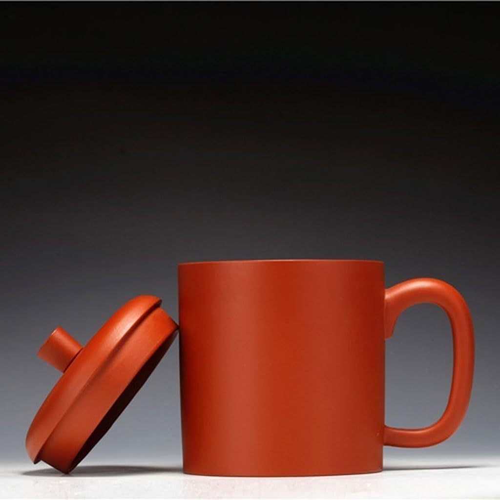 Tasse à thé Tasse à café Tasse de Sable Violet Tasse Faite à la Main avec Couvercle Tasse à thé Tasse à Eau 370ML Filtre à thé Tasse de Cuisine Tasses à thé réutilisables