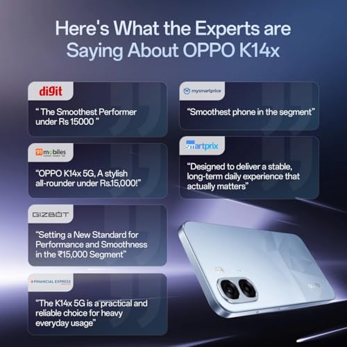 Image of OPPO K14x 5G, Prism Violet, 4GB RAM, 64GB Storage