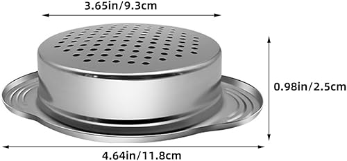 Miniatura 2 de Garneck 2Pcs Stainless Steel Canning Strainer Sieve Food Can Drainer Oil Remover Kitchen Tool for Tuna Beans Fruits with Fast Filtration and Easy