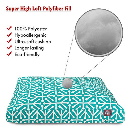 Pacific Aruba Medium Rectangle Indoor Outdoor Pet Dog Bed With Removable Washable Cover By Majestic Pet Products #TOP1