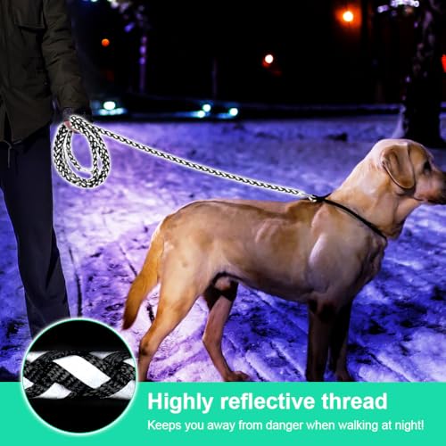 vsshe Double Dog Lead Walking 2 dogs, No Tangle Dual Leash, with 360° Rotating Alloy Hook - Image 4