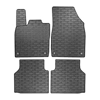 Satz Gummimatten kompatibel mit Volkswagen ID.4 / ID.5 2020- & Skoda Enyaq iV 2020- inkl. Coupé & Audi Q4 E-Tron (F4B) 2020- & Cupra Tavascan 2023- (4-teilig + Montagesystem)