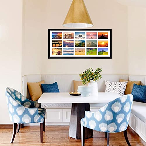 Mebrudy 4X6 Collage Picture Frames With 15 Openings, 2 Pack Black Multi Photo Frames Display 4 X 6 Pictures With Mat For Wall Mounting #TOP7