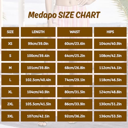 Striped Pants for Women Fall Casual Elastic High Waisted Lounge Pants Lightweight Baggy Flowy Wide Leg Trousers3