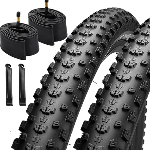26/27.5/29x2.25 Mountain Bike Tire Set with Tubes and Levers