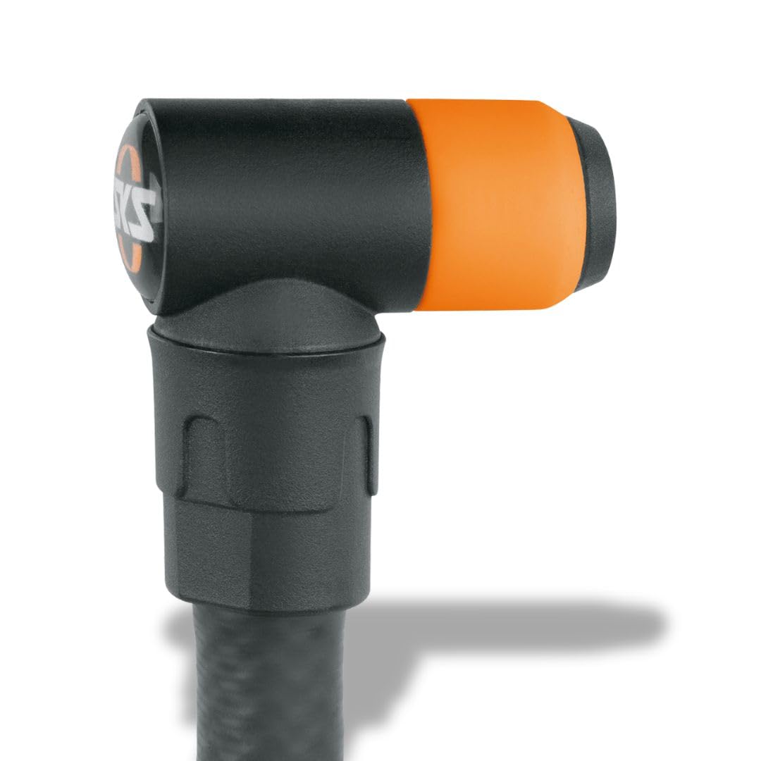 SKS GERMANY CLIK VALVE Pump Head (Intuitive Click System, 50% Higher Volume Flow, Wear-Free, Retrofit to All SKS Floor Pumps, for Schwalbe Clik Valve Valves), Black