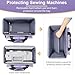 Anitor Sewing Machine Carrying Case with Removable Bottom Padding, Sewing Machine Bag Fits Most Standard Sewing Machines and Storage Sewing Accessories, for Singer, Brother, Janome, Purple，(Bag Only)