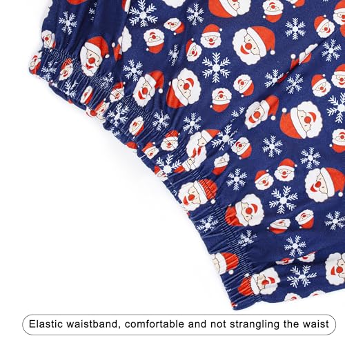 GRPSKCOS Couple Christmas Pajamas Adults Santa Christmas Long Sleepwear Matching Christmas Pyjamas for Men Women3