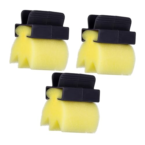 Miniatura 7 de Lurrose 3 piezas de peluquería suave limpiador de barrido roto herramienta de peluquería color amarillo para esponja barrer esponjas pelo hogar