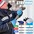 HANDLANDY 2 Pairs Waterproof Work Gloves for Cold Weather, Insulated Winter Freezer Work Gloves with Grip for Men Women (Blue, Large)