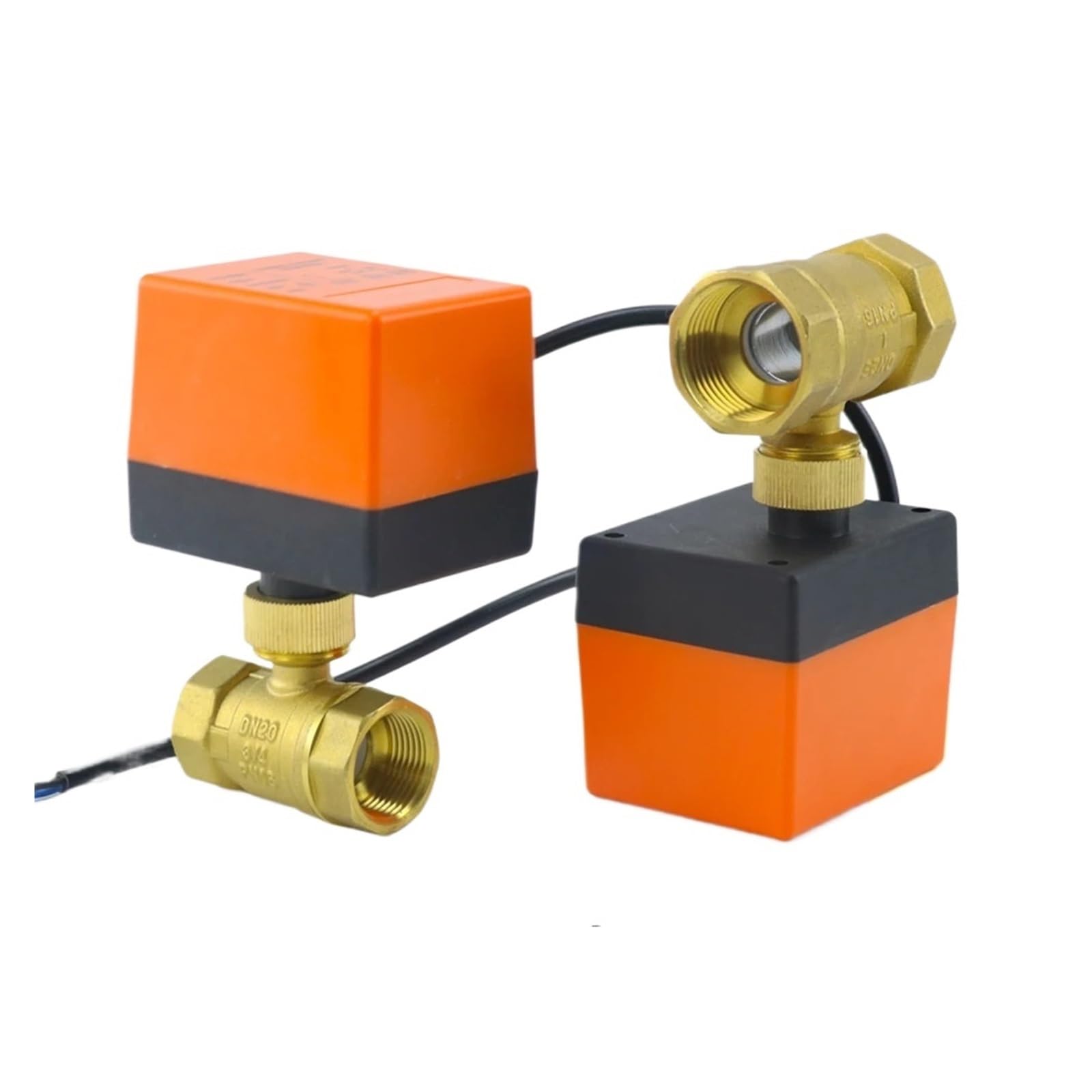 Válvula de bola de 2 vías Válvula de bola eléctrica motorizada de latón, rosca hembra, 3 hilos, 2 controles, 2 vías, DN15/DN20/DN25/DN32/DN40, 1 unidad, 1/2", 3/4", 1" y 1-1/4", 220 V CA, 12 V(1-1/4",