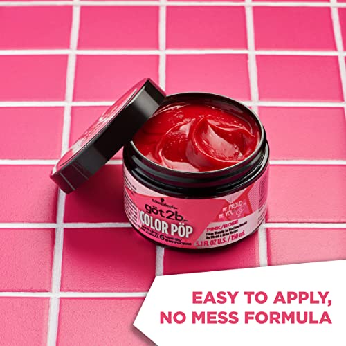 Got2B Color Pop Semi-Permanent Hair Color Mask, Pink, 5.1 Oz #TOP2