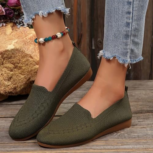 Women's Casual Flat Shoes Comfortable Summer Walking Slip On Ballerina Soft Sole Lightweight Breathable Everyday3