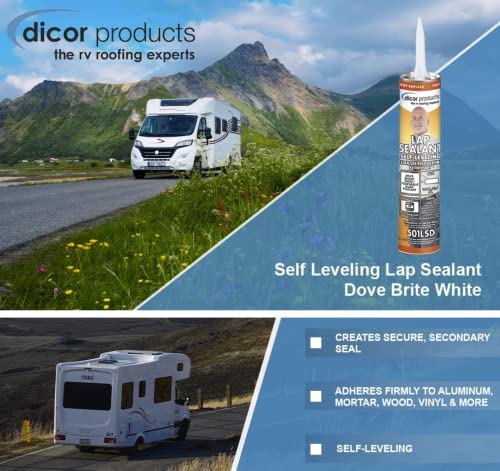 Dicor Corp 501Lsd-1 Rv Maintenance And Repair (501Lsd-1 Dicor Self Leveling Lap Sealant - Dove Brite White) (Packaging May Vary) #TOP1