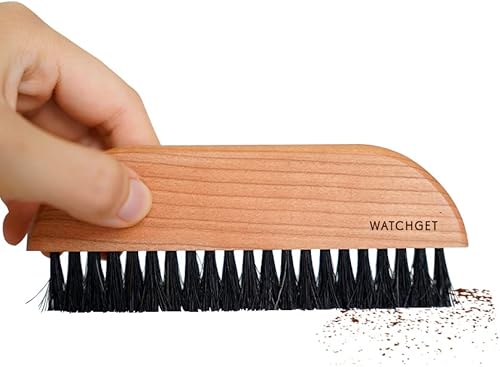 Miniatura 1 de watchget Cepillo de limpieza para molinillo de café, Limpiador de cepillo de café con mango de madera, Cepillo de limpieza de máquina de espresso,