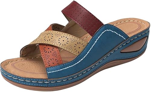 Amazon.com: Sandalias de cuña huecas transpirables de plataforma para  mujer, cómodas sandalias de playa, con soporte de arco, informales, para  verano, antideslizantes, para mujer : Ropa, Zapatos y Joyería