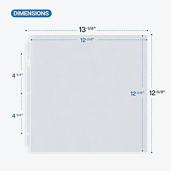 Amazon.co.jp: Dunwell フォトアルバムリフィルページ 12x12インチ 100