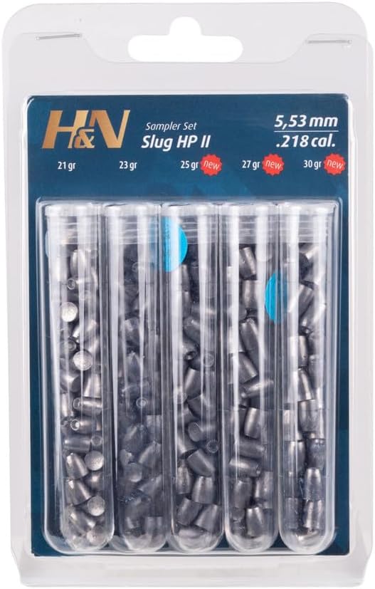 Haendler & Natermann H&N Slug HP II Sampler, 218 Cal, 5 Types