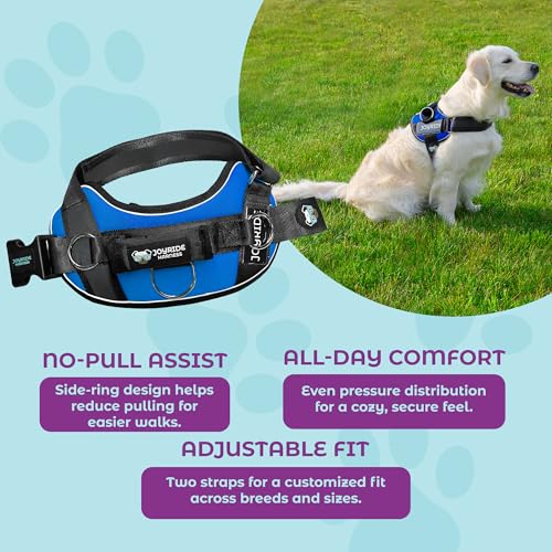 Joyride Harness 2.0 - The Original Side Ring No Pull Dog Harness - No Choke, Escape Proof, Reflective, 3 Leash Clips, Quick Fit Pet Vest - Easy Walks & Training - for Small, Medium & Large Dogs