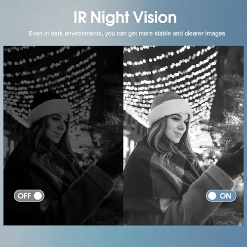 Delmodes 4K Video Camera Camcorder 80MP 18X Digital Zoom IR Night Vision Vlogging Camera, 3.0 Inch Screen YouTube Camera with 32GB SD Card, Microphone, Remote Control and 2 Batteries - Image 5