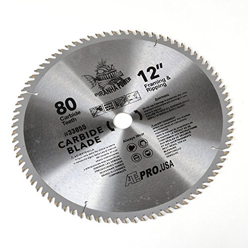 ATE Pro. USA 33055 Carbide Saw Blade, 12", 80-Teeth
