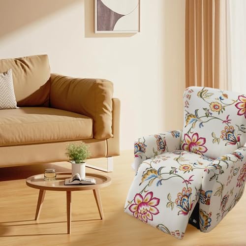 Funda para sofá reclinable elástica Muzrunq protector floral lavable de una pieza 5