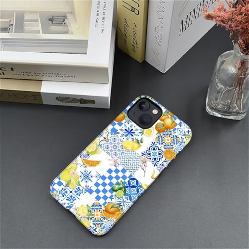 Coque pour iPhone 14 et 13 antichoc en TPU souple imprimé fruits