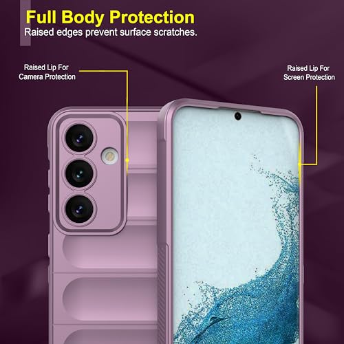 Image of amazon basics Back Case Cover for Samsung Galaxy S24 Plus 5G | Compatible for Samsung Galaxy S24 Plus 5G Back Case Cover | Liquid Silicon Magic Case with Camera Protection | Lavender