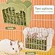 Heuraufe Kaninchen, Heu Futterspender für Käfig, Futterstation für Hasen Meerschweinchen Chinchilla