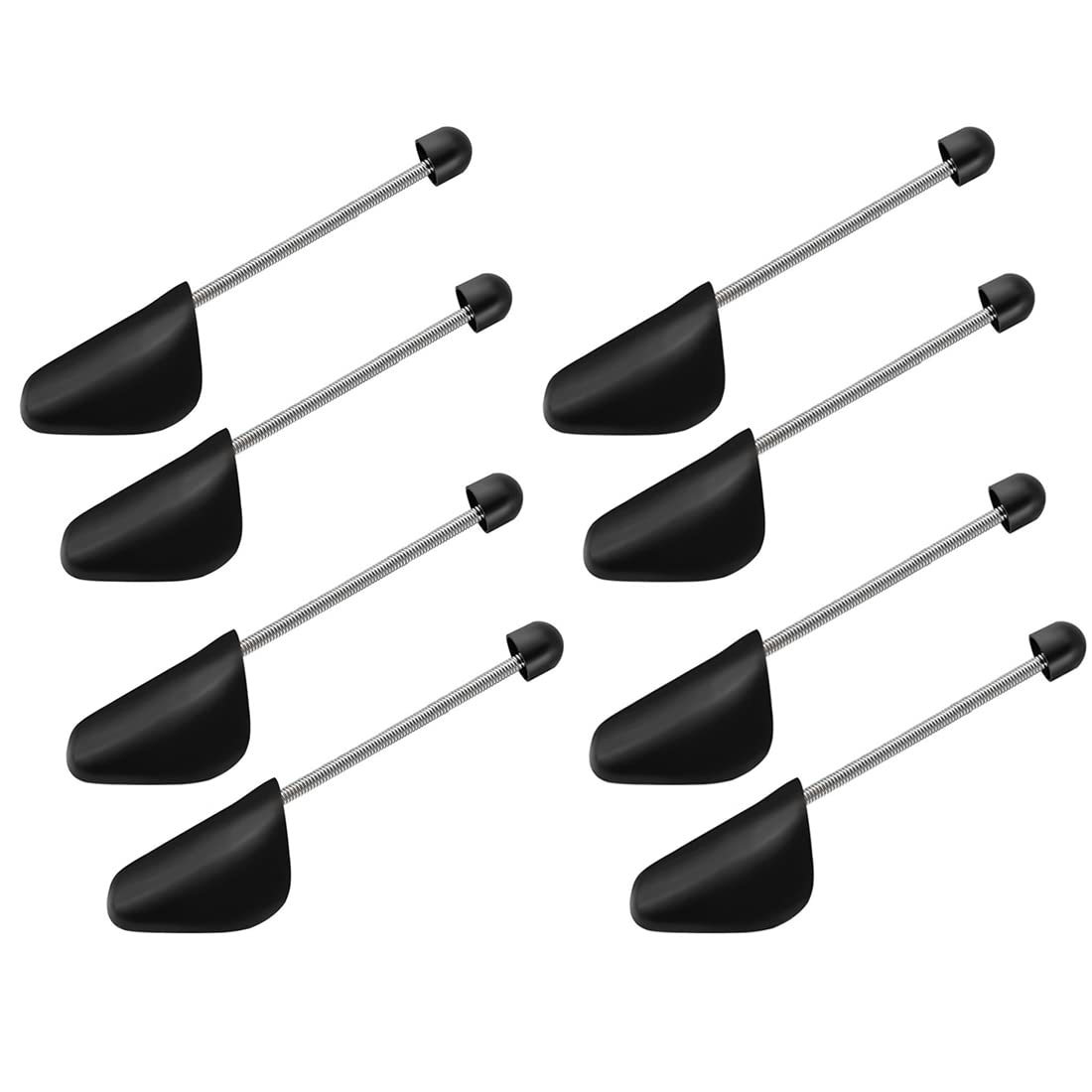 Lot De 2 Paires D'Embauchoirs à Chaussures En Plastique Noir Pour Homme - Support à Ressort Réglable