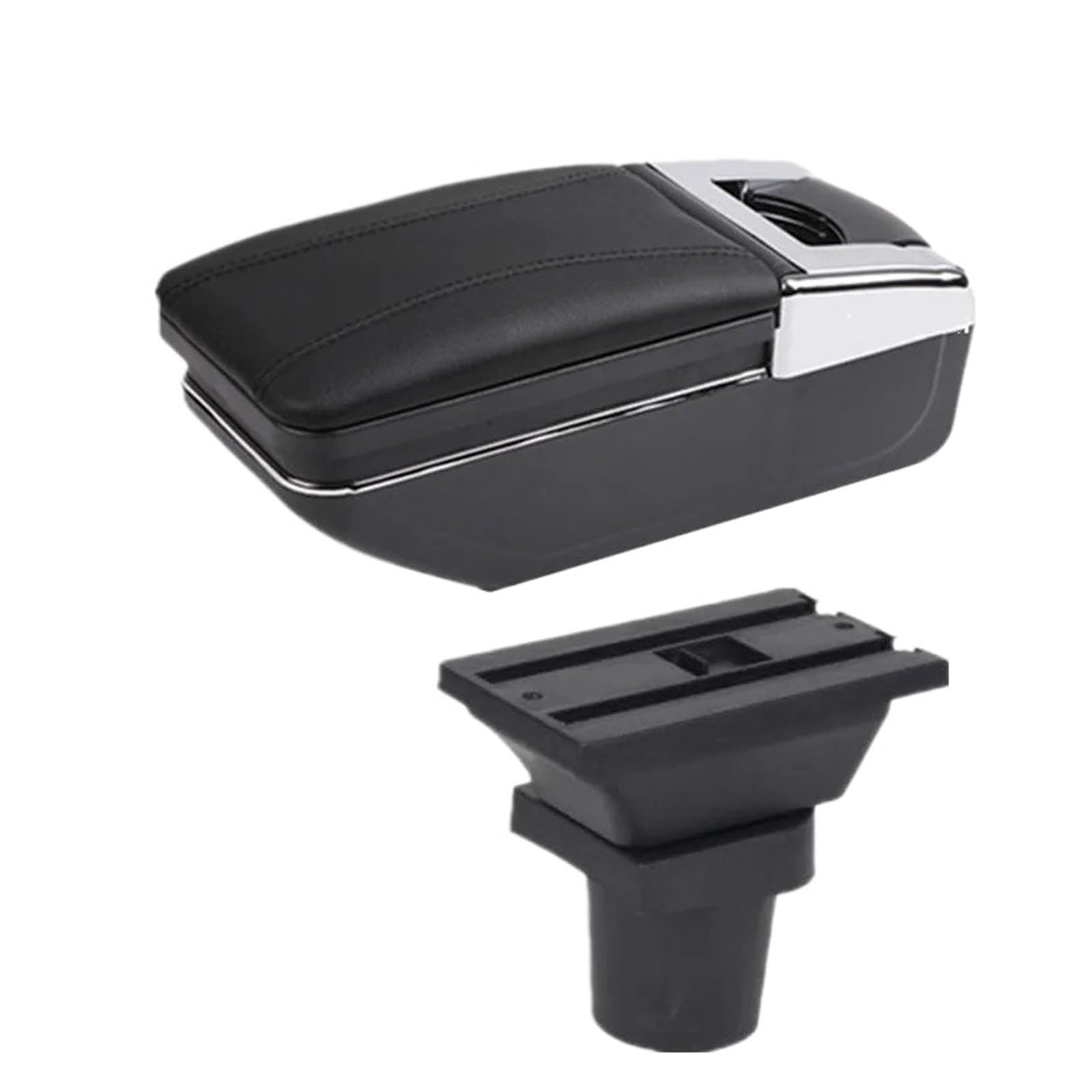 UMDJJU For Toyota For Prius C For Aqua Armrest Storage Box Interior Dedicated Retrofit Parts Car Accessories Car Centre Console Armrest Box(A2 black line NO USB)