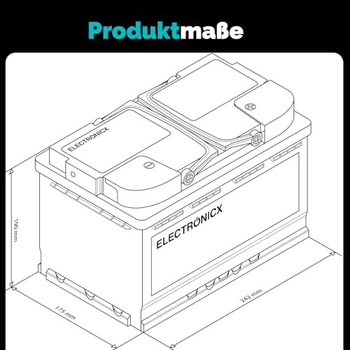 AGM Batterie 80Ah 12V – Solarbatterie für Wohnmobil, Wohnwagen, Boot, Mover – Versorgungsbatterie Deep Cycle – Wartungsfrei & Zyklenfest
