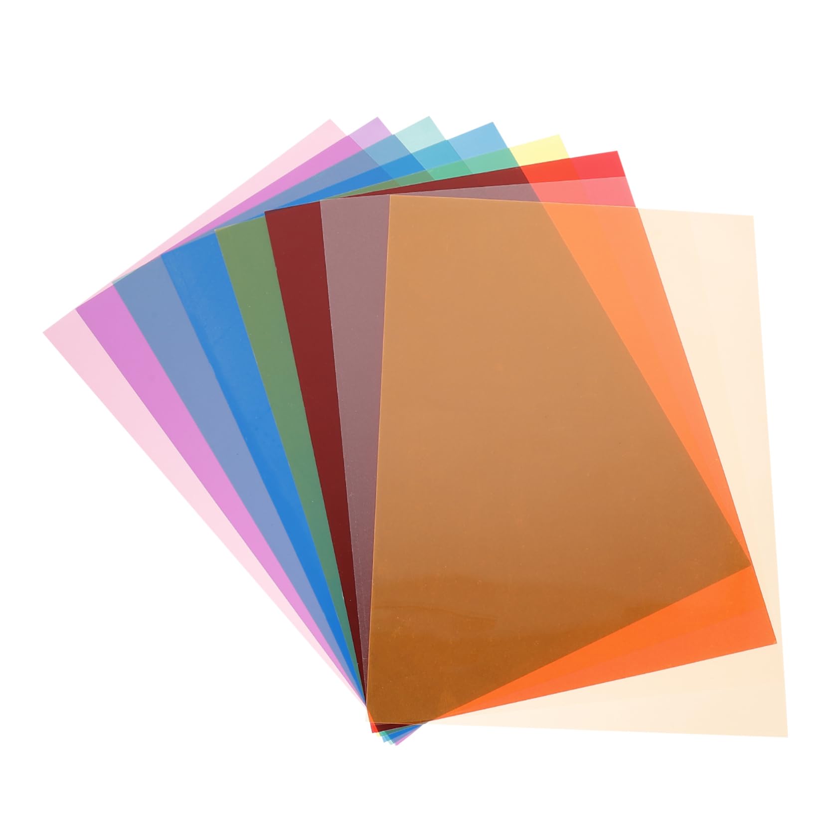 OSOLADY 1 Set Flash Color Chips Lighting Gels Film Lights Light Filters Color Gels for Lights Colored Filters Strainers Color Gel Filters Photography Filter Films Kn Filter Light Gels PVC