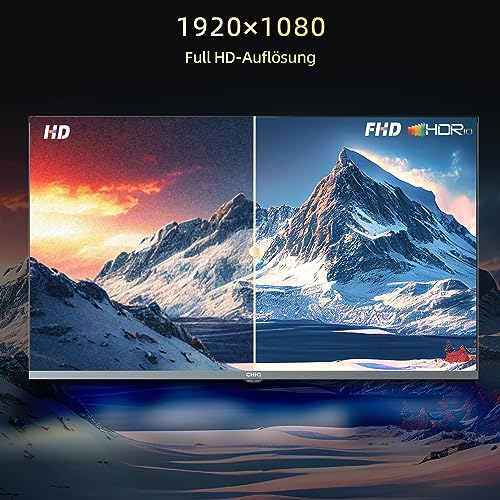 CHIQ L32H8CG 32 Zoll TV, Smart TV, FHD, Rahmenlos Metallschwarz, HDR10&HLG, Triple Tuner(DVB-T2/S2/C), Google Play, 1.5G RAM+8G ROM, Chromecast, 2.4/5G WiFi, Google Assistant, HDMI, USB, CI, Kopfhörer – Bild 5