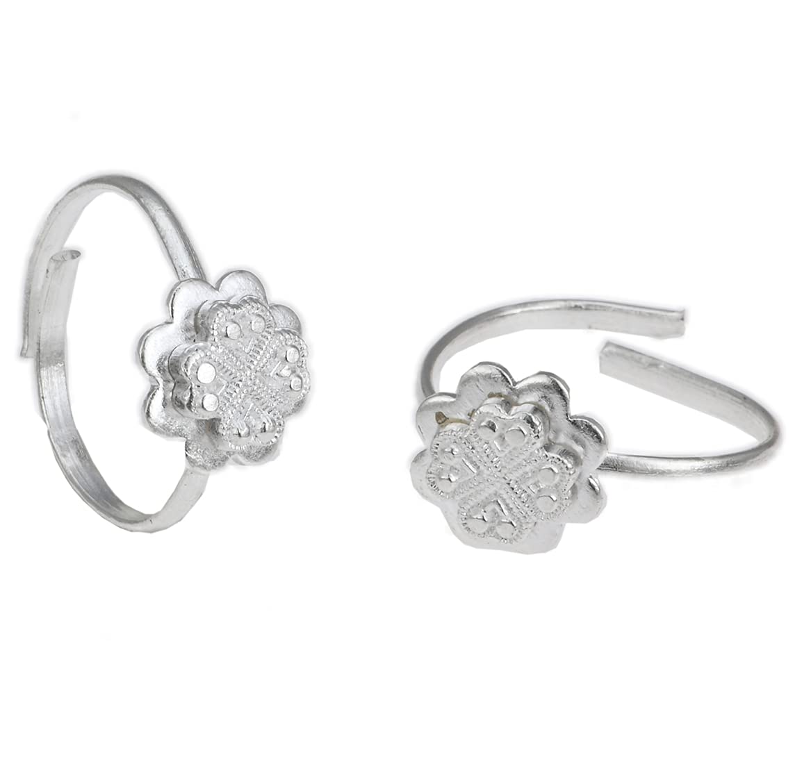 AanyaCentric Indian Traditional Ethnic Fancy Silver Plated Toe Rings Birthday Gift Oxidised Jewellery Set Silver Jewellery Set (B09H4JM7LT) Amazon Price History, Amazon Price Tracker