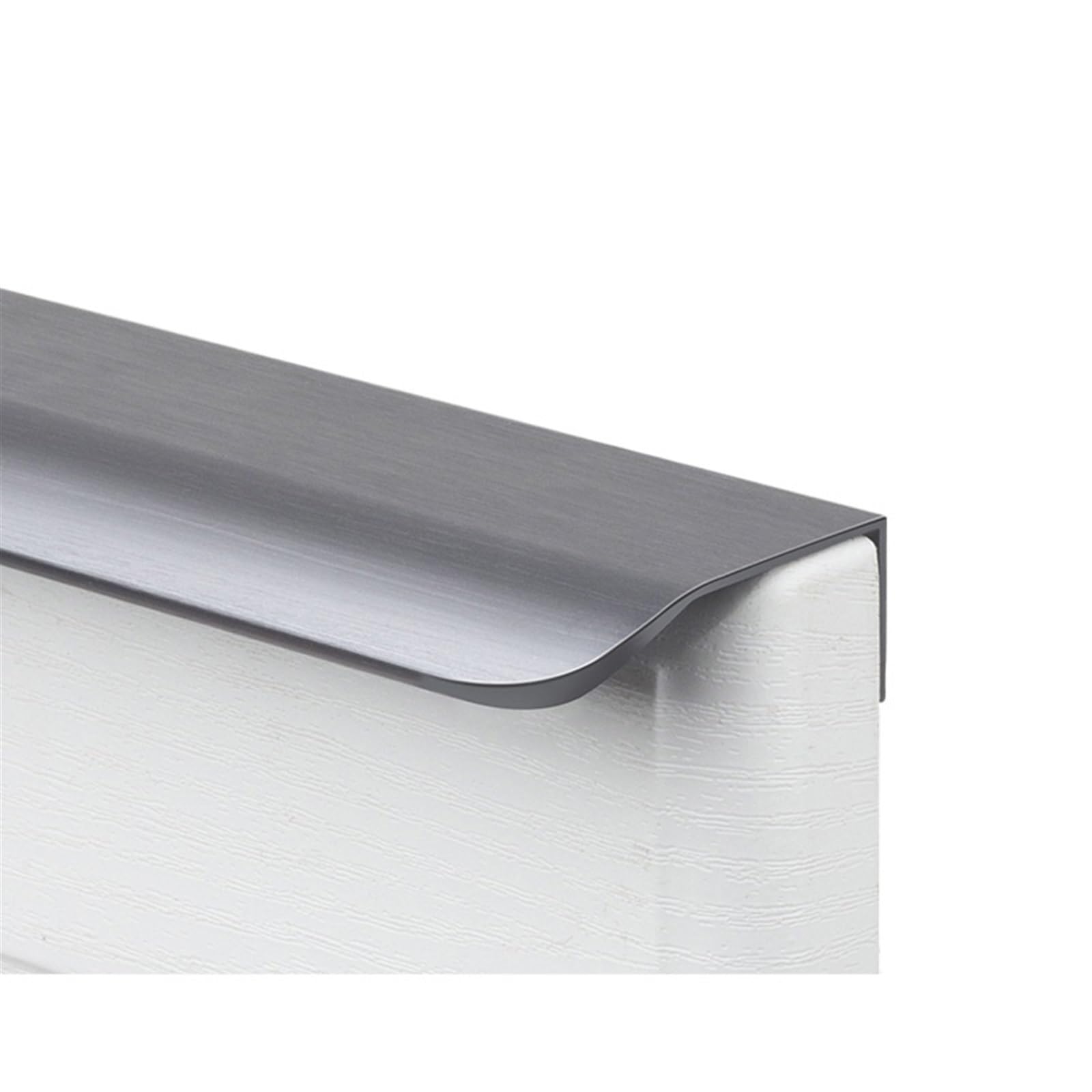 Ytbhshxz Brushed Gray Drawer Handles， Modern Minimalist Wardrobe Cupboard Drawer Knobs Kitchen Cabinet Pulls Hidden Furniture Hardware(,Length 200Mm)