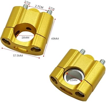 Motorcycle Handlebar Riser Adapter Aluminum Alloy Handlebar Risers Mount Clamp Adaptor 22mm 28mm Universal For Pit Dirt Bike Motorcycle
