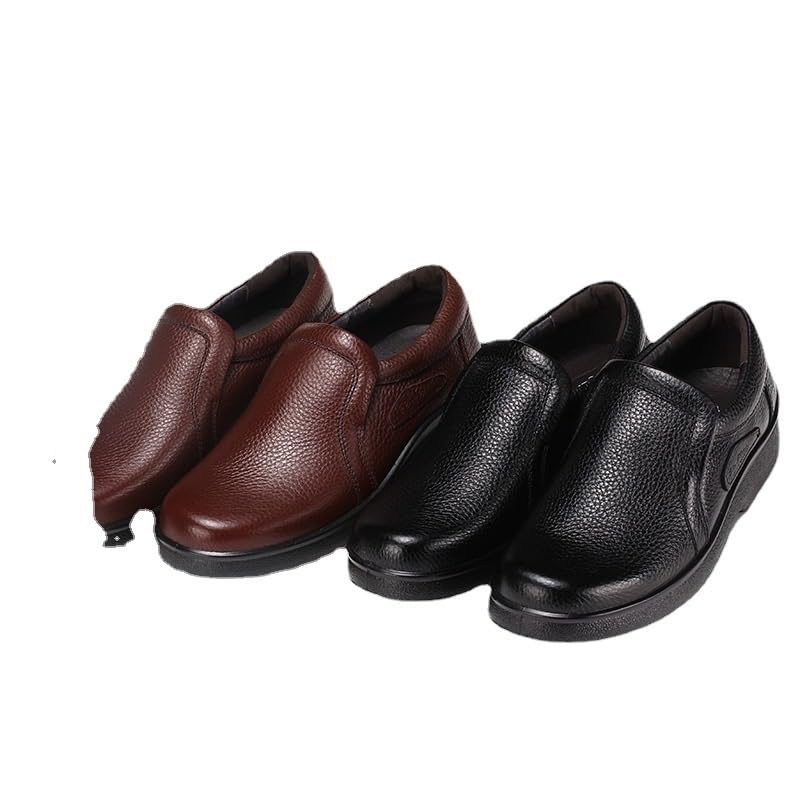 Breathable Dress Shoes Loafers Lace-up Flat SneakersMen's Premium Genuine Leather Casual Slip on Loafers Driving Shoes Business Classic3