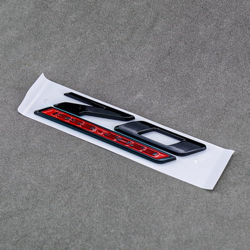 Image of 2Pc 70th Anniversary Side Emblems Car Fender 3D Badge Sticker Replacement for 2020-2024 C8 Corvette Genuine 70th (Black Red)