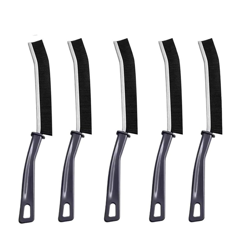 Sunrrafck One Color 1-5Pcs Durable Grout Gap Cleaning Brush Kitchen Toilet Tile Joints Dead Angle Hard Bristle Cleaner Brushes For Shower Floor Line(5Pcs)