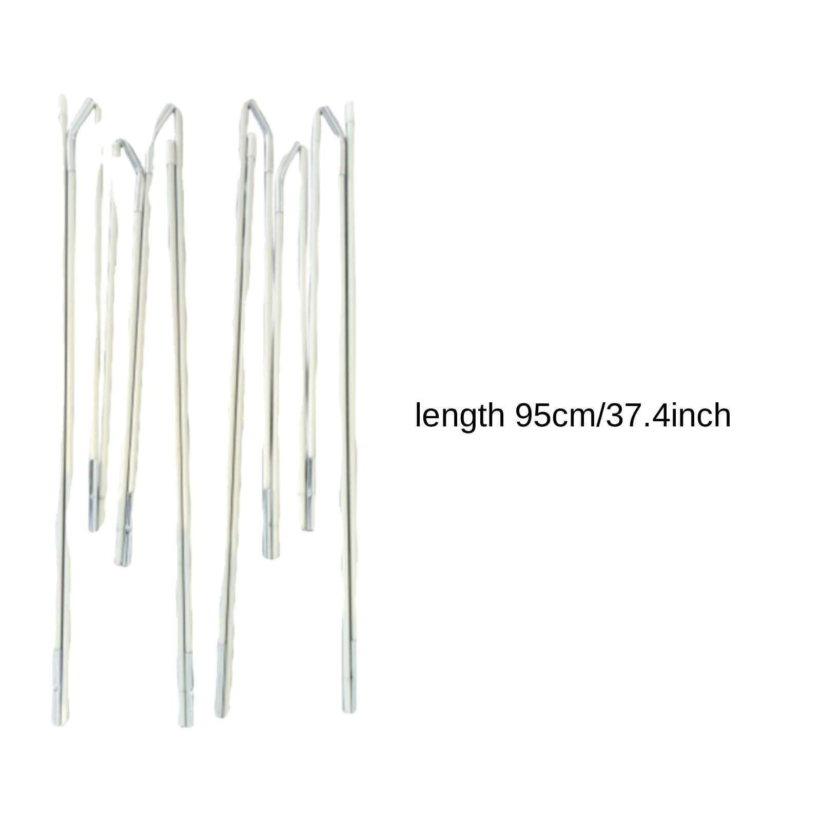 rockible Set di Tenda da Gioco per Bambini, Design a 4 sezioni, aste da 5,9 mm, robusti e Leggeri, in Fibra di Vetro Bianca, Ideali per Tende a, 2 Pezzi